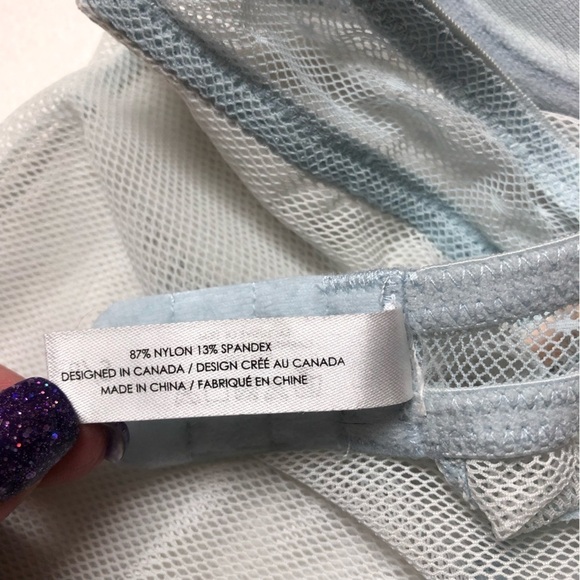 BABY Blue Mesh & Peach Baby Doll Chemise Size Small - Picture 7 of 10